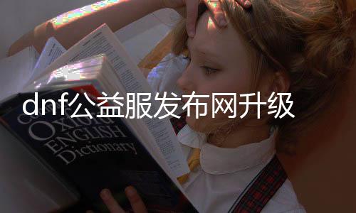 dnf公益服发布网进级攻略,如何快速进级dnf公益服发布网