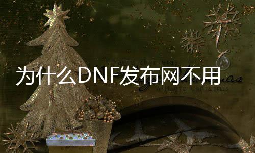 为什么DNF发布网不消国服版本