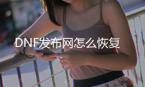 DNF发布网怎么规复
